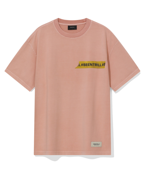 BEENTRILL(ビントリル)の「ヴィンテージテーピングワンポイントダイング半袖Tシャツ(ディープピンク)(Tシャツ/カットソー・レディース・その他・SMALL/MEDIUM/LARGE/X-LARGE)」の1枚目の写真