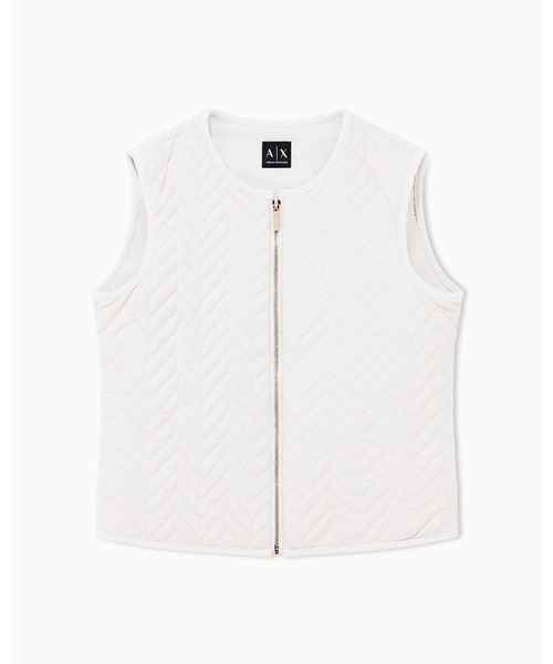 ARMANI EXCHANGE(アルマーニエクスチェンジ)の「【A|X アルマーニ エクスチェンジ】中綿ベスト付き ツイルジャケット(ブルゾン・レディース・ホワイト・LARGE/MEDIUM/SMALL/X-LARGE/X-SMALL)」の7枚目の写真