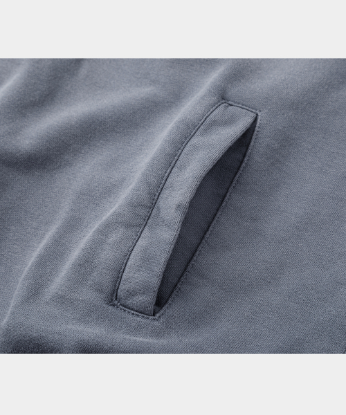 LETTERCOMO(レテルコモ)の「フェイデッドクロップフードブルゾンストーンブルー(パーカー・レディース・スカイブルー・MEDIUM/LARGE/X-LARGE)」の4枚目の写真