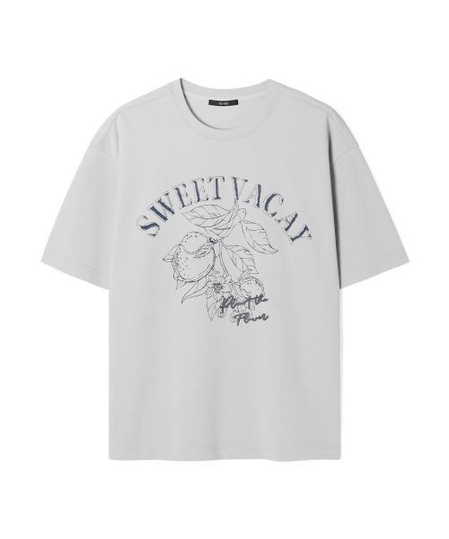 ADHOC(アドホック)の「男性マルチアートワークベーシック半袖Tシャツ (ベージュ) (HC4STA1)(Tシャツ/カットソー・メンズ・その他・105/100)」の2枚目の写真