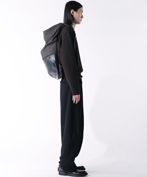Cote&Ciel(コートエシエル)の「【cote&ciel/コートエシエル】 Nile M Split Tweed Alias / リュック バックパック(バックパック/リュック・メンズ・ブラック×グレー・FREE)」の2枚目の写真