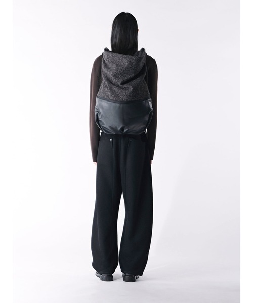Cote&Ciel(コートエシエル)の「【cote&ciel/コートエシエル】 Nile M Split Tweed Alias / リュック バックパック(バックパック/リュック・メンズ・ブラック×グレー・FREE)」の3枚目の写真