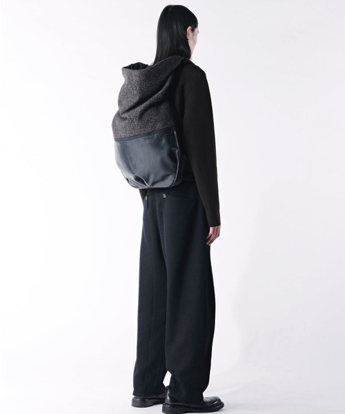 Cote&Ciel(コートエシエル)の「【cote&ciel/コートエシエル】 Nile M Split Tweed Alias / リュック バックパック(バックパック/リュック・メンズ・ブラック×グレー・FREE)」の5枚目の写真