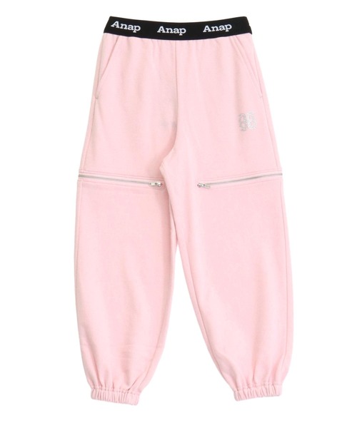 ANAP kids（アナップキッズ）の「サイドジップ ジョガーパンツ【セットアップ対応】（その他パンツ・キッズ・ブラック/ライトピンク/ライトグレー・120/130/110/140）」の18枚目の写真