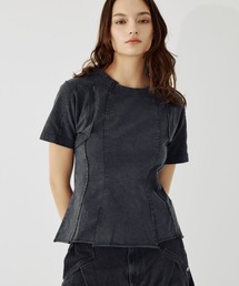 cut out slim T-shirt