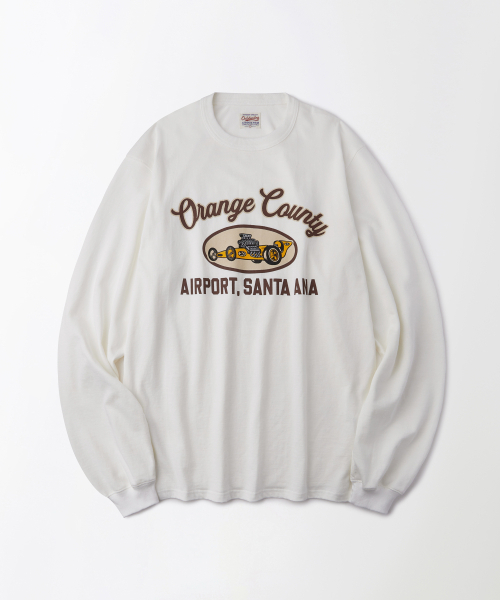 OUTSTANDING(アウトスタンディング)の「MOT SERIES LONG SLEEVE(ORANGE COUNTY)_OFF WHITE(Tシャツ/カットソー・メンズ・その他・MEDIUM/LARGE/X-LARGE)」の1枚目の写真