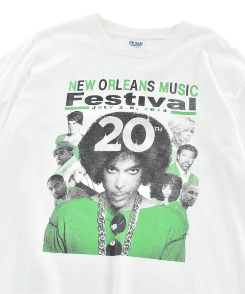 LABORATORY R(ラボラトリーアール)の「【USED】GILDAN “New Orleans Music Festival 2014” バンド Tシャツ(Tシャツ/カットソー・メンズ・ホワイト・LARGE)」の2枚目の写真