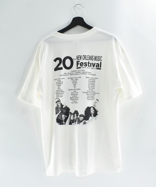 LABORATORY R(ラボラトリーアール)の「【USED】GILDAN “New Orleans Music Festival 2014” バンド Tシャツ(Tシャツ/カットソー・メンズ・ホワイト・LARGE)」の6枚目の写真
