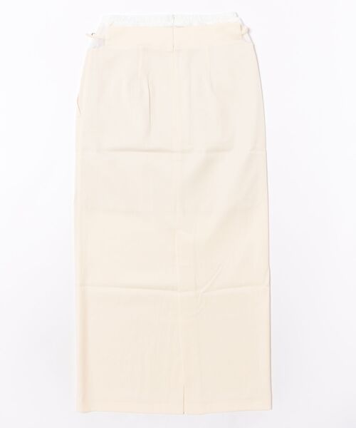 OJYON（オジョン）の「【OJYON】milla lace pencil long skirt IVORY（スカート・レディース・アイボリー/ブラック/グレー・ONE SIZE）」の4枚目の写真