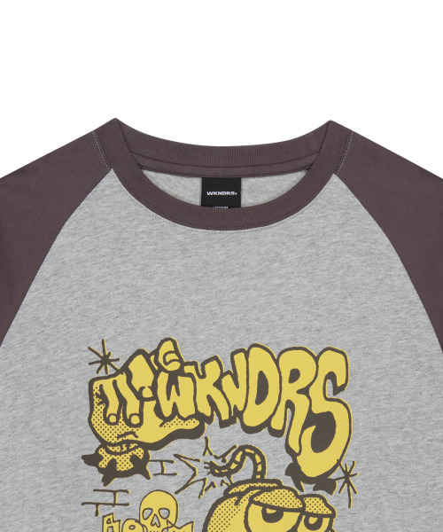 WKNDRS(ウィーキャンドース)の「BOMB RAGLAN LS Tシャツ (ブラウン)(Tシャツ/カットソー・レディース・その他・SMALL/MEDIUM/LARGE/X-LARGE)」の3枚目の写真