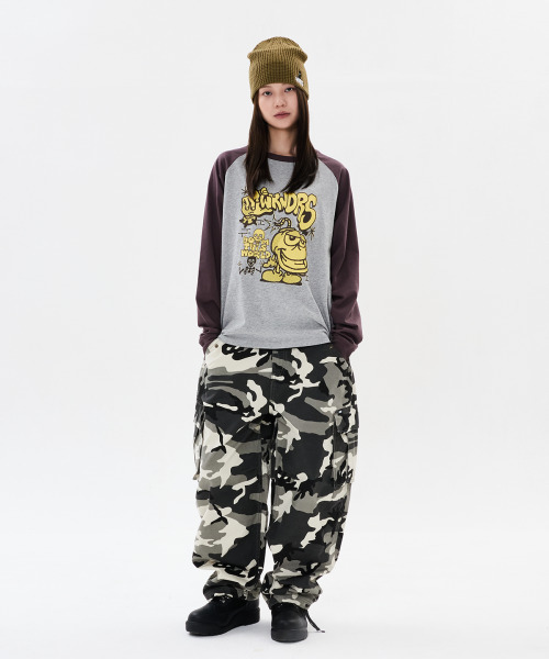 WKNDRS(ウィーキャンドース)の「BOMB RAGLAN LS Tシャツ (ブラウン)(Tシャツ/カットソー・レディース・その他・SMALL/MEDIUM/LARGE/X-LARGE)」の7枚目の写真