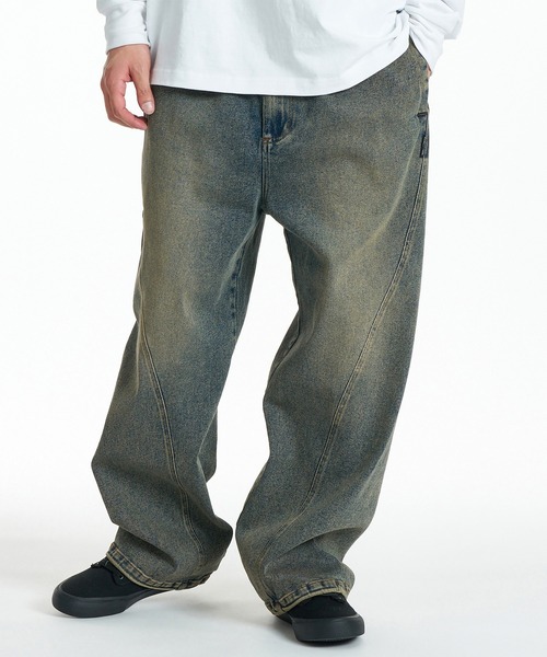 DC(ディーシー)の「DC/ディーシー ロングパンツ バギーパンツ スーパーワイドシルエット ストレッチ DPT264036(その他パンツ・メンズ・ワンウォッシュ/ダークインディゴブルー・M/L)」の1枚目の写真