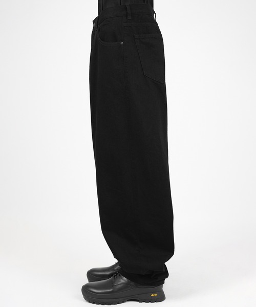 LAD MUSICIAN(ラッドミュージシャン)の「11.5oz DENIM WIDE DRAPE PANTS(デニムパンツ・メンズ・ブラック・44/42)」の3枚目の写真