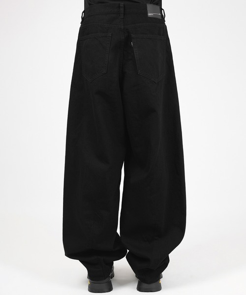 LAD MUSICIAN(ラッドミュージシャン)の「11.5oz DENIM WIDE DRAPE PANTS(デニムパンツ・メンズ・ブラック・44/42)」の4枚目の写真