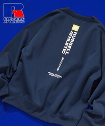 RUSSELL ATHLETIC/ラッセルアスレチック 限定展開 RUSSELL ATHLETIC × FREAK'S STORE / 別注 RSバーティカル ロゴ スウェット