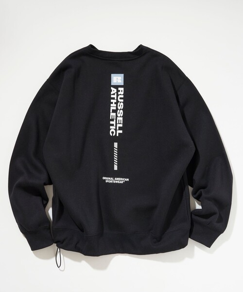Russell Athletic（ラッセルアスレティック）の「RUSSELL ATHLETIC/ラッセルアスレチック 限定展開 RUSSELL ATHLETIC × FREAK'S STORE / 別注 RSバーティカル ロゴ スウェット（スウェット・メンズ・アッシュグレー/ベージュ/ブラック/ネイビー・MEDIUM/SMALL/LARGE）」の5枚目の写真