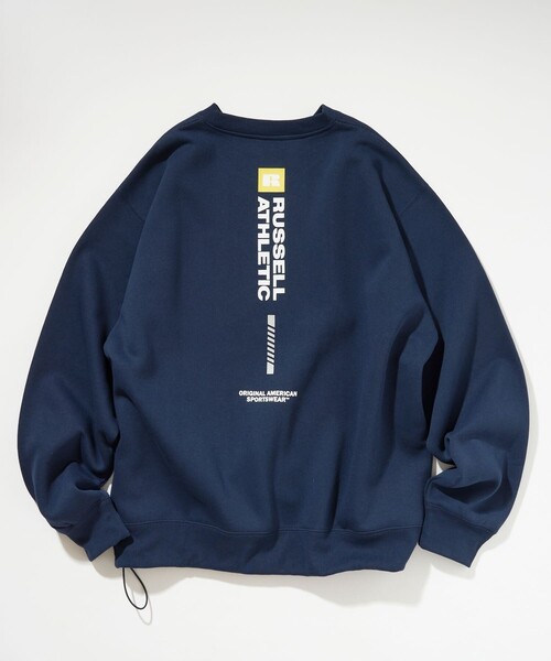 Russell Athletic（ラッセルアスレティック）の「RUSSELL ATHLETIC/ラッセルアスレチック 限定展開 RUSSELL ATHLETIC × FREAK'S STORE / 別注 RSバーティカル ロゴ スウェット（スウェット・メンズ・アッシュグレー/ベージュ/ブラック/ネイビー・MEDIUM/SMALL/LARGE）」の14枚目の写真