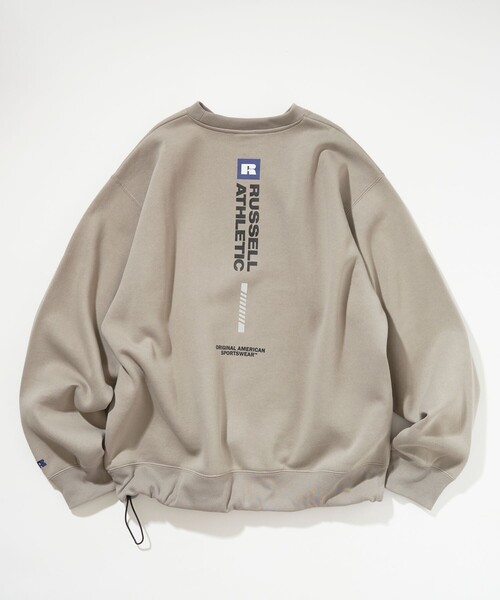 Russell Athletic（ラッセルアスレティック）の「RUSSELL ATHLETIC/ラッセルアスレチック 限定展開 RUSSELL ATHLETIC × FREAK'S STORE / 別注 RSバーティカル ロゴ スウェット（スウェット・メンズ・アッシュグレー/ベージュ/ブラック/ネイビー・MEDIUM/SMALL/LARGE）」の17枚目の写真