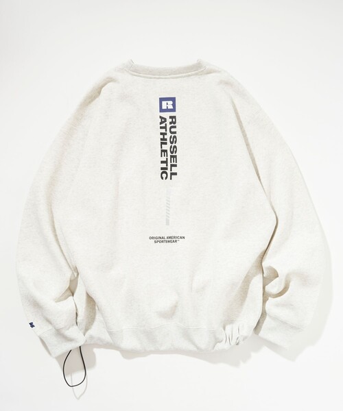 Russell Athletic（ラッセルアスレティック）の「RUSSELL ATHLETIC/ラッセルアスレチック 限定展開 RUSSELL ATHLETIC × FREAK'S STORE / 別注 RSバーティカル ロゴ スウェット（スウェット・メンズ・アッシュグレー/ベージュ/ブラック/ネイビー・MEDIUM/SMALL/LARGE）」の20枚目の写真