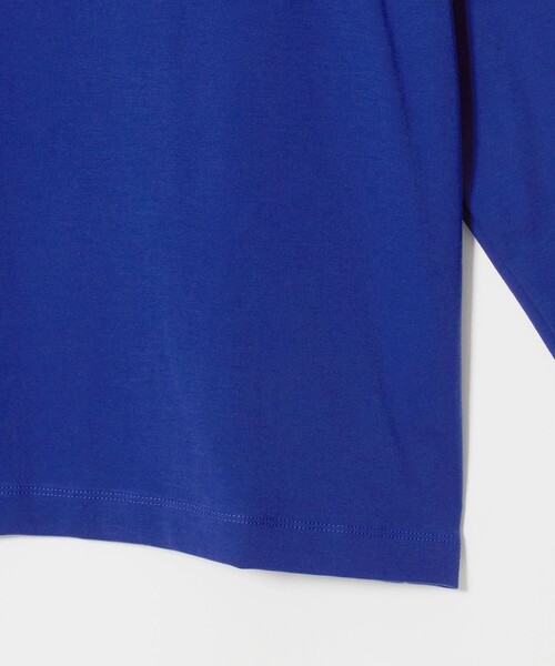 green label relaxing(グリーンレーベルリラクシング)の「ハイゲージ モクロディ クルーネック 長袖 Tシャツ カットソー(Tシャツ/カットソー・メンズ・ブラック/ホワイト/ロイヤルブルー・M/S/XL/L)」の4枚目の写真