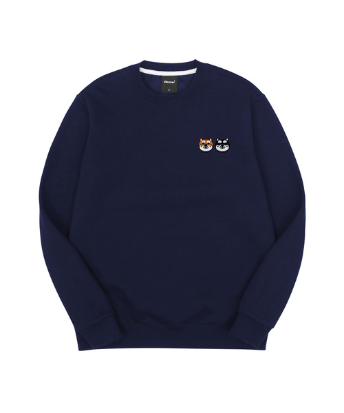 OKSTAR(オクスター)の「シバフレンズ刺繍特厚裏毛スウェット(スウェット・レディース・ホワイト/ライトグレー/ブラック/ネイビー/ベージュ/ダークグリーン/グレー/カーキ/ライトベージュ/オートミール/クリーム/ダークブルー・MEDIUM/LARGE/X-LARGE/2XL/SMALL/XXX-LARGE/4XL)」の11枚目の写真