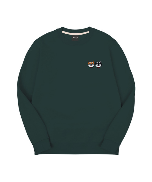 OKSTAR(オクスター)の「シバフレンズ刺繍特厚裏毛スウェット(スウェット・レディース・ホワイト/ライトグレー/ブラック/ネイビー/ベージュ/ダークグリーン/グレー/カーキ/ライトベージュ/オートミール/クリーム/ダークブルー・MEDIUM/LARGE/X-LARGE/2XL/SMALL/XXX-LARGE/4XL)」の9枚目の写真