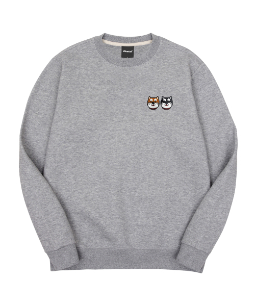 OKSTAR(オクスター)の「シバフレンズ刺繍特厚裏毛スウェット(スウェット・レディース・ホワイト/ライトグレー/ブラック/ネイビー/ベージュ/ダークグリーン/グレー/カーキ/ライトベージュ/オートミール/クリーム/ダークブルー・MEDIUM/LARGE/X-LARGE/2XL/SMALL/XXX-LARGE/4XL)」の13枚目の写真