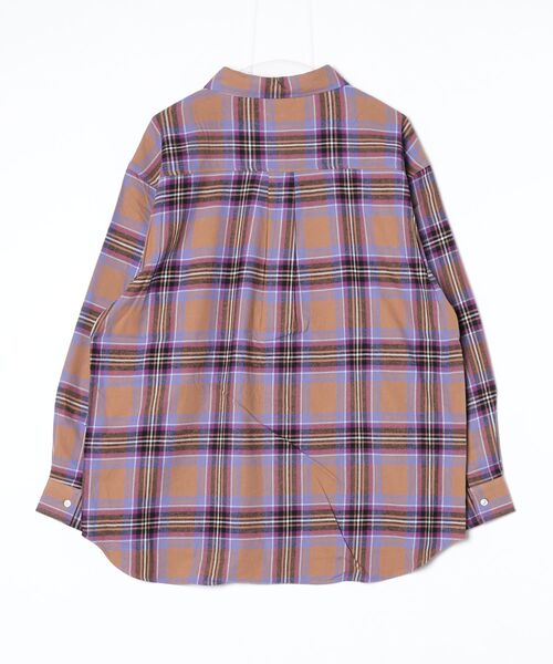 ONE DAY KMC （ワンデイケーエムシー）の「BEVERLY HILLS POLO CLUB / ルーズネルチェックシャツ(BHPC) / 6487-0142（シャツ/ブラウス・メンズ・ライトグリーン/キャメル/ネイビー/グレー・MEDIUM）」の5枚目の写真