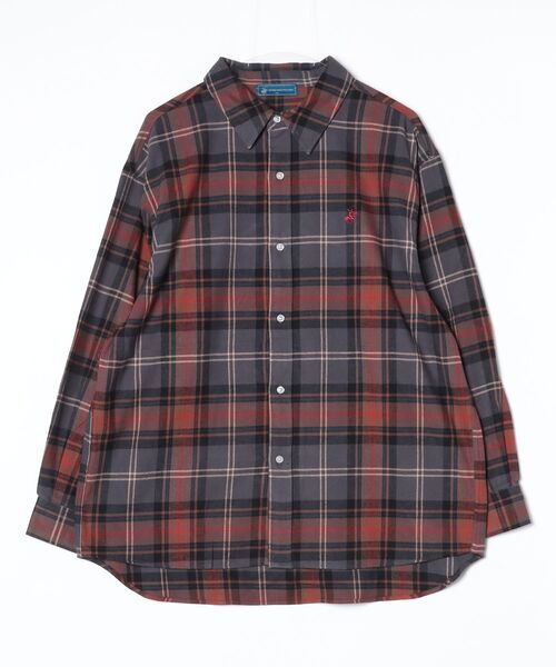 ONE DAY KMC （ワンデイケーエムシー）の「BEVERLY HILLS POLO CLUB / ルーズネルチェックシャツ(BHPC) / 6487-0142（シャツ/ブラウス・メンズ・ライトグリーン/キャメル/ネイビー/グレー・MEDIUM）」の2枚目の写真
