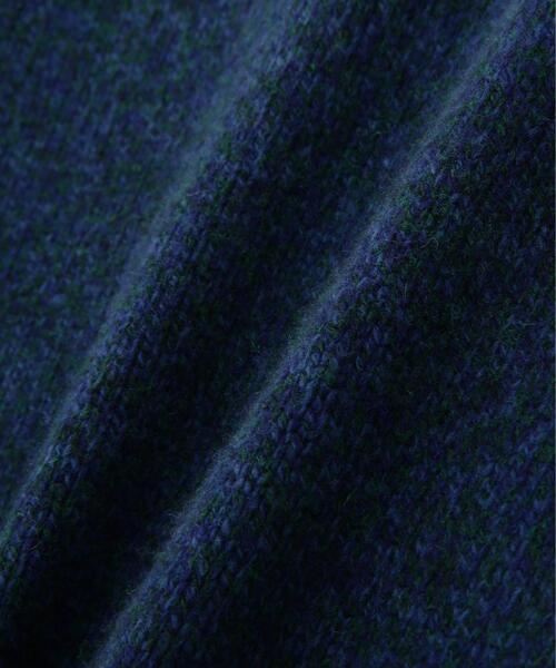 YLEVE(イレーヴ)の「YLEVE / WOOL CASHMERE MELANGE KNIT V NECK PULL OVER(ニット/セーター・レディース・ブラック/ブルー・1)」の16枚目の写真