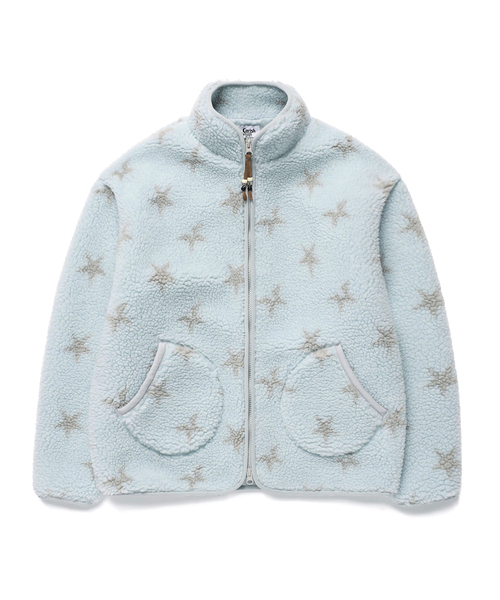 Cavish(カビシ)の「TWIN STAR フリースジャケット ブルー(CV2GFFB961A)(その他アウター・レディース・ブルー・SMALL/MEDIUM)」の1枚目の写真
