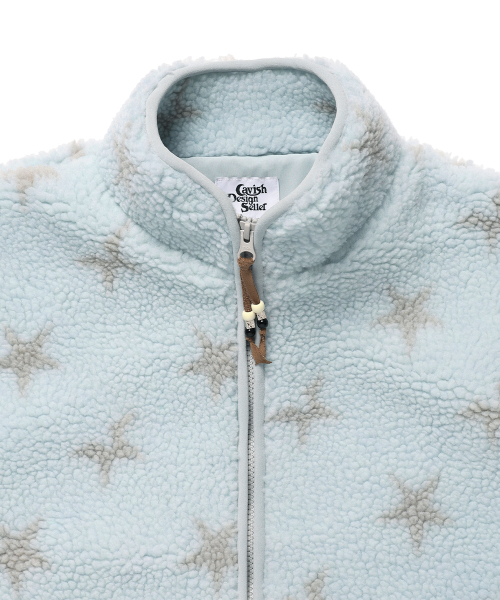 Cavish(カビシ)の「TWIN STAR フリースジャケット ブルー(CV2GFFB961A)(その他アウター・レディース・ブルー・SMALL/MEDIUM)」の6枚目の写真