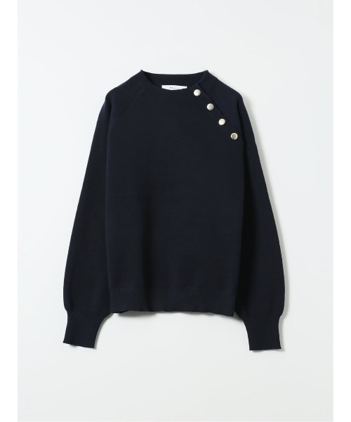 m.f.editorial(エムエフエディトリアル)の「*ニット プルオーバー レディース 長袖 ストレッチ ウォッシャブル 静電気防止 アンチピリング タンブル乾燥可 ミラノ ラグラン セーター(ニット/セーター・レディース・ネイビー/ダークグリーン/レッド/アイボリー・MEDIUM/LARGE)」の3枚目の写真