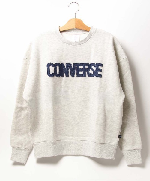 CONVERSE(コンバース)の「コンバース CONVERSE AP デニムパッチ EMBS Wトップ L(スウェット・レディース・グレー/マスタード/ブラウン/ホワイト×ブルー・L/M)」の2枚目の写真