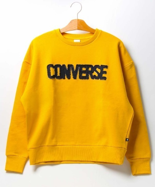 CONVERSE(コンバース)の「コンバース CONVERSE AP デニムパッチ EMBS Wトップ L(スウェット・レディース・グレー/マスタード/ブラウン/ホワイト×ブルー・L/M)」の4枚目の写真