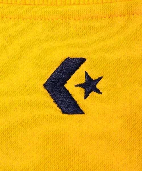 CONVERSE(コンバース)の「コンバース CONVERSE AP デニムパッチ EMBS Wトップ L(スウェット・レディース・グレー/マスタード/ブラウン/ホワイト×ブルー・L/M)」の9枚目の写真