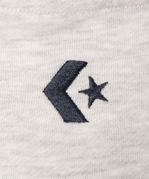 CONVERSE(コンバース)の「コンバース CONVERSE AP デニムパッチ EMBS Wトップ L(スウェット・レディース・グレー/マスタード/ブラウン/ホワイト×ブルー・L/M)」の14枚目の写真