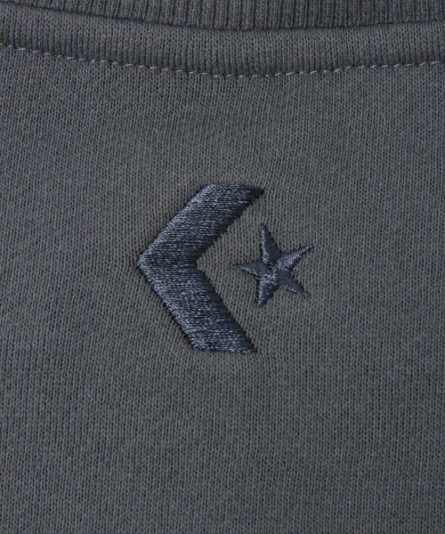 CONVERSE(コンバース)の「コンバース CONVERSE AP デニムパッチ EMBS Wトップ L(スウェット・レディース・グレー/マスタード/ブラウン/ホワイト×ブルー・L/M)」の11枚目の写真
