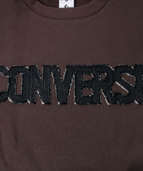 CONVERSE(コンバース)の「コンバース CONVERSE AP デニムパッチ EMBS Wトップ L(スウェット・レディース・グレー/マスタード/ブラウン/ホワイト×ブルー・L/M)」の18枚目の写真