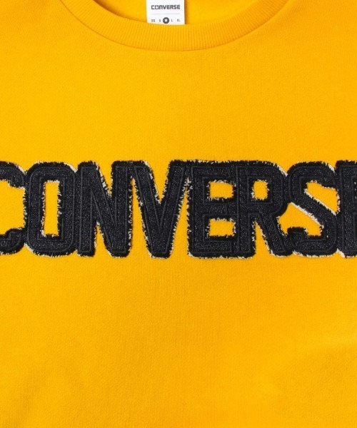 CONVERSE(コンバース)の「コンバース CONVERSE AP デニムパッチ EMBS Wトップ L(スウェット・レディース・グレー/マスタード/ブラウン/ホワイト×ブルー・L/M)」の8枚目の写真