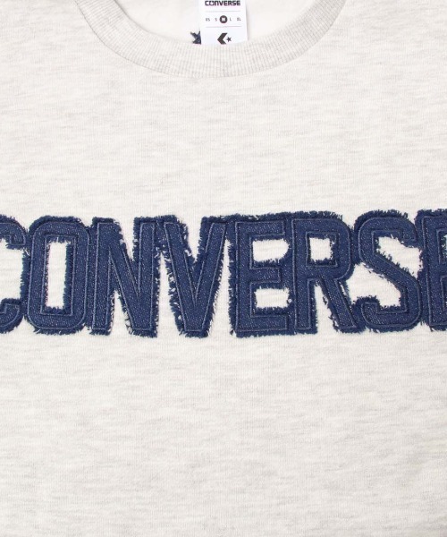 CONVERSE(コンバース)の「コンバース CONVERSE AP デニムパッチ EMBS Wトップ L(スウェット・レディース・グレー/マスタード/ブラウン/ホワイト×ブルー・L/M)」の15枚目の写真