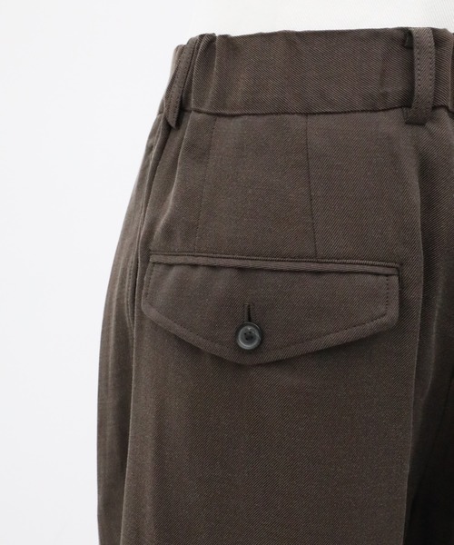 UNITED TOKYO(ユナイテッドトウキョウ)の「【新作】SILK NYLON TWILL ワイドスラックス |高級素材/シルク/秋服/タック/クリース(その他パンツ・メンズ・ブラック/ブラウン・1/2)」の12枚目の写真