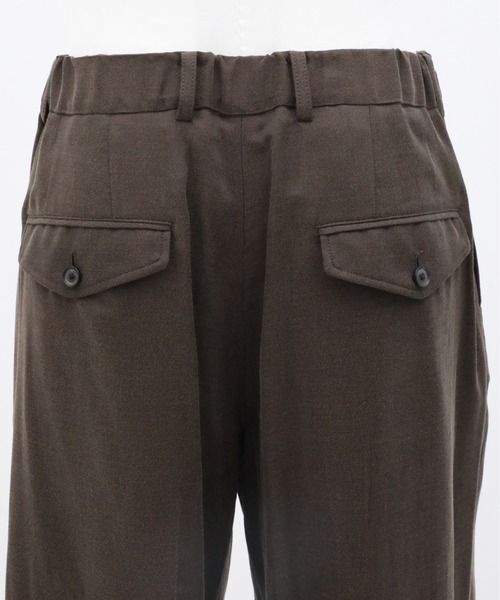 UNITED TOKYO(ユナイテッドトウキョウ)の「【新作】SILK NYLON TWILL ワイドスラックス |高級素材/シルク/秋服/タック/クリース(その他パンツ・メンズ・ブラック/ブラウン・1/2)」の15枚目の写真