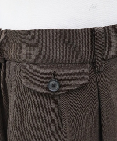 UNITED TOKYO(ユナイテッドトウキョウ)の「【新作】SILK NYLON TWILL ワイドスラックス |高級素材/シルク/秋服/タック/クリース(その他パンツ・メンズ・ブラック/ブラウン・1/2)」の14枚目の写真