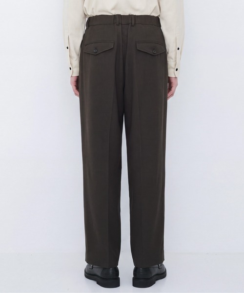 UNITED TOKYO(ユナイテッドトウキョウ)の「【新作】SILK NYLON TWILL ワイドスラックス |高級素材/シルク/秋服/タック/クリース(その他パンツ・メンズ・ブラック/ブラウン・1/2)」の18枚目の写真
