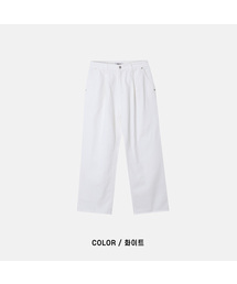 [M] クラシックワイドコットンパンツ