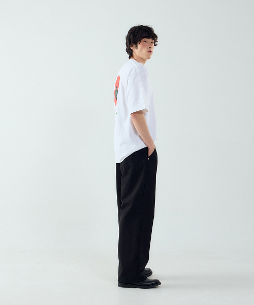 FORTYFOUR（フォーティフォー）の「[M] クラシックワイドコットンパンツ（その他パンツ・メンズ・ライトベージュ/ダークベージュ/ブラック/ホワイト・SMALL/MEDIUM/LARGE）」の8枚目の写真