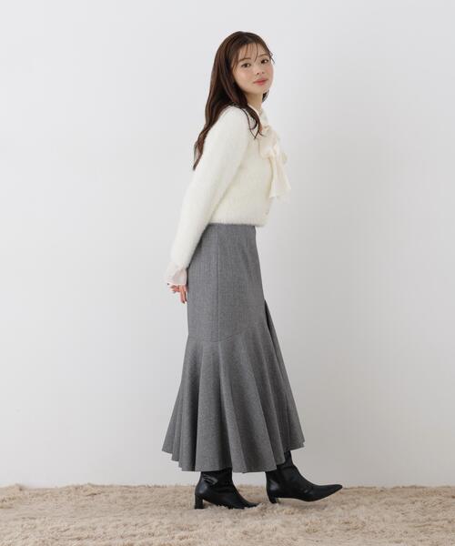 PROPORTION BODY DRESSING(プロポーションボディドレッシング)の「フェザーニットジャケット / 1216274100(カーディガン/ボレロ・レディース・ホワイト系その他/ピンク/ブラウン系その他/ライトグリーン・FREE)」の10枚目の写真