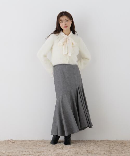 PROPORTION BODY DRESSING(プロポーションボディドレッシング)の「フェザーニットジャケット / 1216274100(カーディガン/ボレロ・レディース・ホワイト系その他/ピンク/ブラウン系その他/ライトグリーン・FREE)」の11枚目の写真