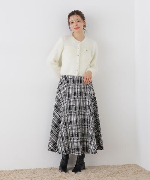 PROPORTION BODY DRESSING(プロポーションボディドレッシング)の「フェザーニットジャケット / 1216274100(カーディガン/ボレロ・レディース・ホワイト系その他/ピンク/ブラウン系その他/ライトグリーン・FREE)」の13枚目の写真